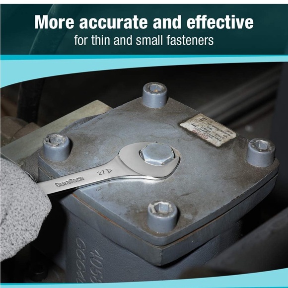 DURATECH Super-ThinOpen End WrenchSet Metric8-PieceSlimSpannerSet wRolling Pouch - Picture 7 of 8